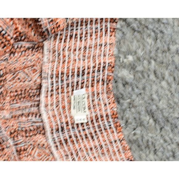 NEW Volcom Women's Size M Jogger Skinny Pants Orange Viscose Pull On Geometric - Picture 3 of 8